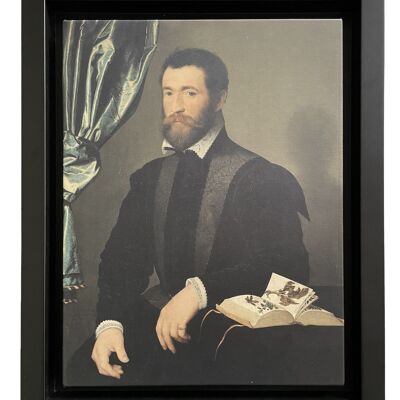 Réédition de tableau - impression d'art sur toile canvas premium avec cadre - Pierre Quthe, apothicaire - portrait de François Clouet