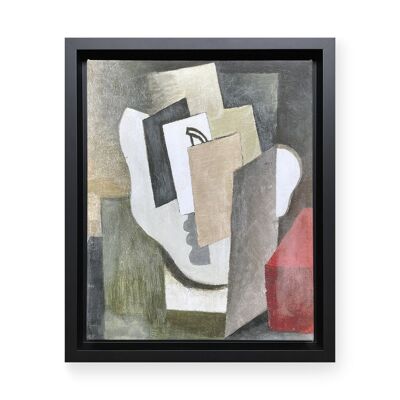 Réédition de tableau - impression d'art sur toile canvas premium avec cadre - Le masque par Roger de La Fresnaye vers 1921