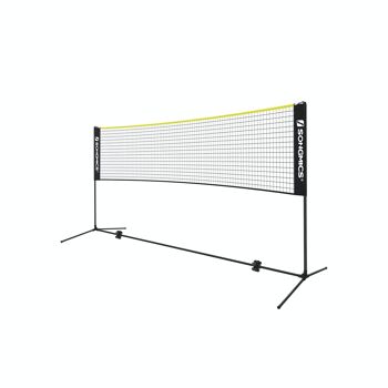 4 m filet de badminton zwart en geel 1