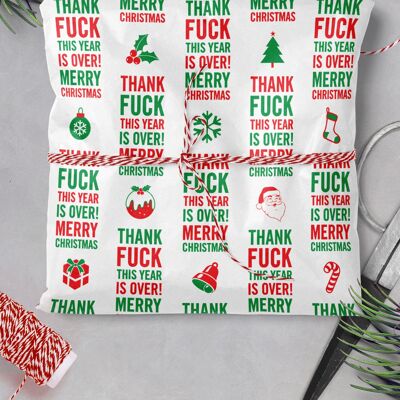 Year Is Over Rude Gift Wrap