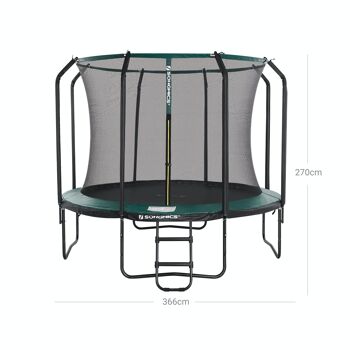 Trampoline Grote 366 cm avec épuisette 7