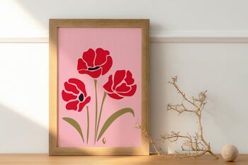 Illustration "Coquelicot" - Affiche / Poster / Carte 3