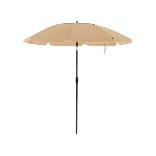 Parasol voor strand taupe
