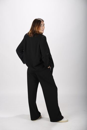 Veste de tailleur noir style blazer Made in France 4