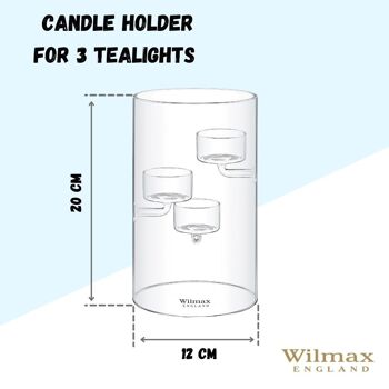 Candle Holder for 3 Tealight WL‑888906/A 4