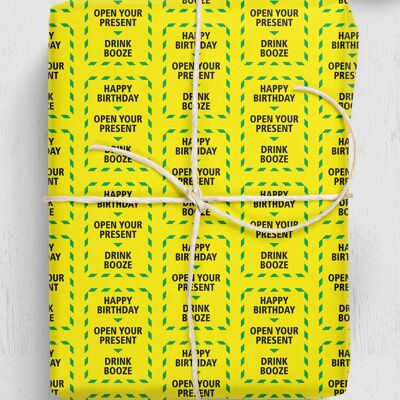 Alert Funny Gift Wrap