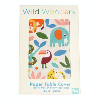 Paper tablecloth - Wild Wonders
