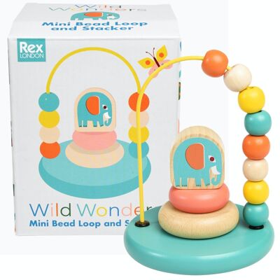 Mini anello di perline e giocattolo impilatore - Wild Wonders