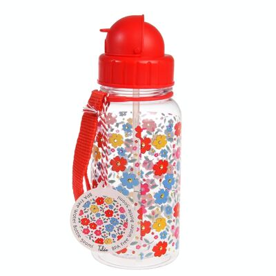 Botella de agua infantil con pajita 500ml - Tilde