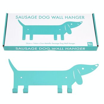 Cintre mural en métal - Sausage Dog 1