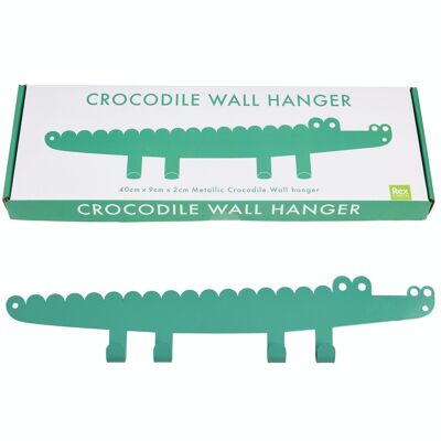 Wandhalter aus Metall - Krokodil