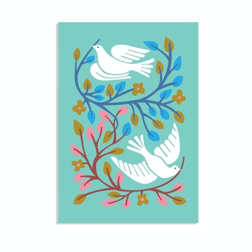 Greetings card - Doves