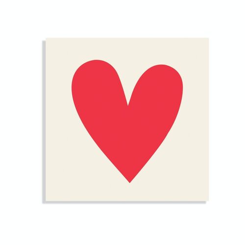 Greetings card - Big heart