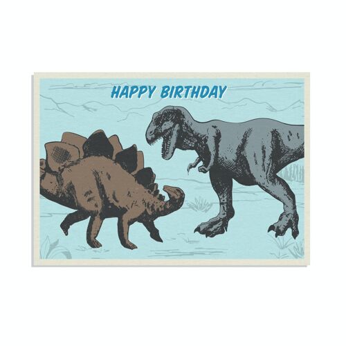 Birthday card - Prehistoric Land