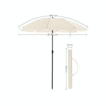 Strandparasol beige 7