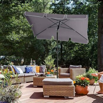 Parasol pour balkon gris 4