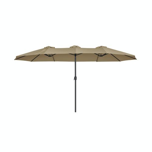 Parasol extra groot taupe