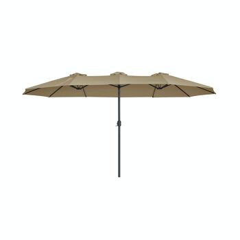 Parasol extra groot taupe 1
