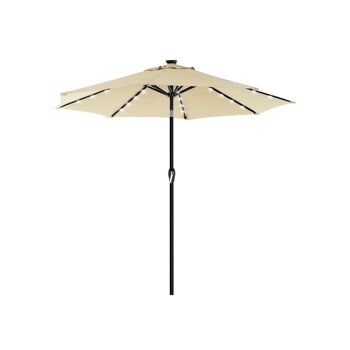 Parasol met ledverlichting op zone-energie 1