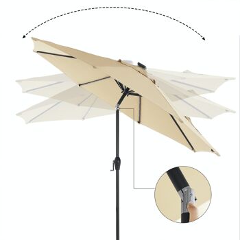 Parasol met ledverlichting op zone-energie 7