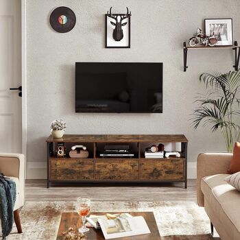 Tv-meubel in industriële stijl met 3 lades 3