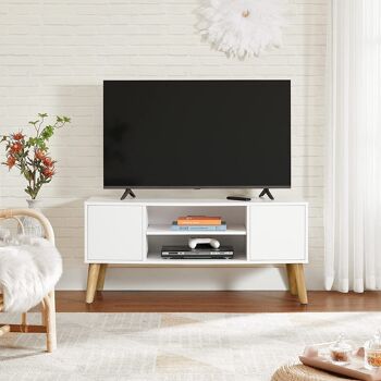 Tv-meubel woonkamer witte natuurlijke kleur 3