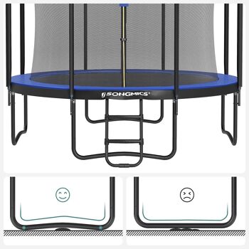 Trampoline 366 cm bleu foncé 8