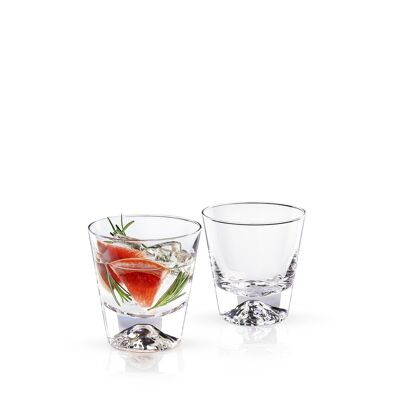 Juego de 2 vasos de whisky en una caja de color WL‑888056/2C