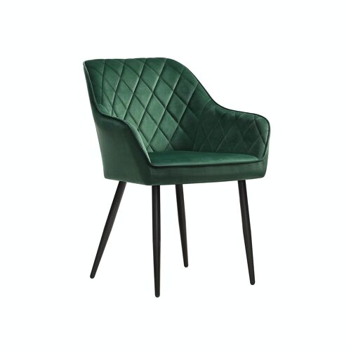 Set van 2 eetkamerstoelen groen