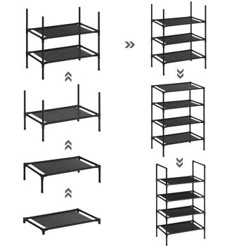 Schoenenrek met 4 planches, set van 2 6