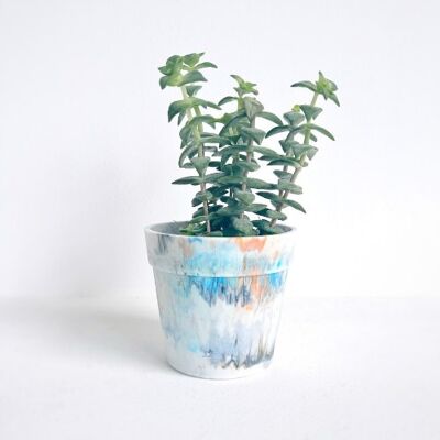 Blumentopf aus recyceltem Kunststoff | Alstroemeria