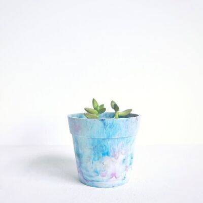 Recycled plastic flowerpot | Lilac