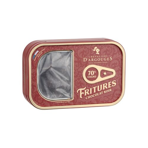 BOITE - FRITURES CHOCOLAT NOIR 70% DE CACAO - CHOCOLAT DE PÂQUES