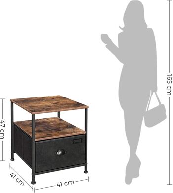 Bijzettafel met lade 8