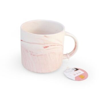 TASSES EFFET MARBRE ROSE 1