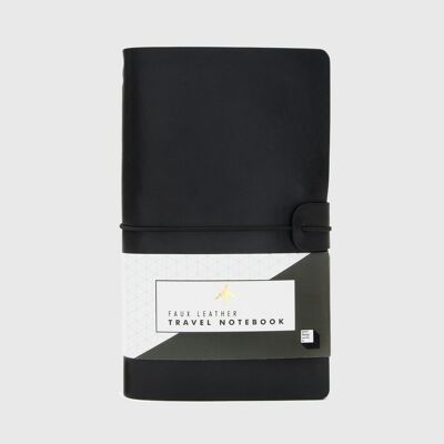 Black Faux Leather Notebooks