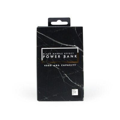 POWER BANK IN MARMO NERO