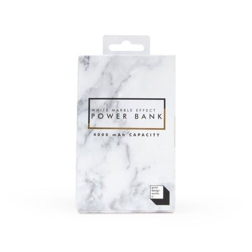 White Marble Power Bank