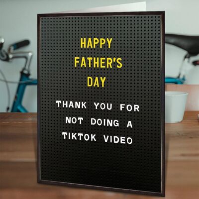 Tik Tok Funny Father's Day Card