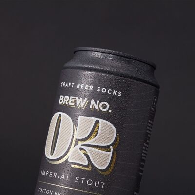 Imperial Stout (Noir) Bière artisanale Chaussettes