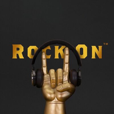 Gold Rock sur support pour casque