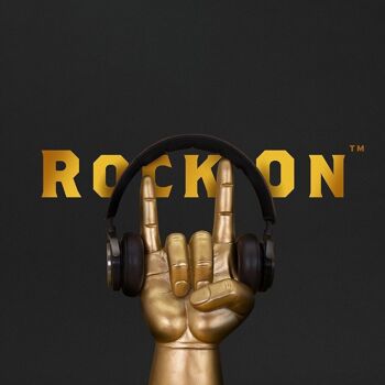 Gold Rock sur support pour casque 1