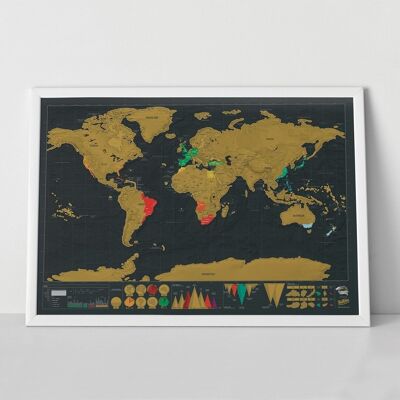 Large Deluxe Scratch Map