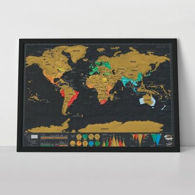 Small Deluxe Scratch Map