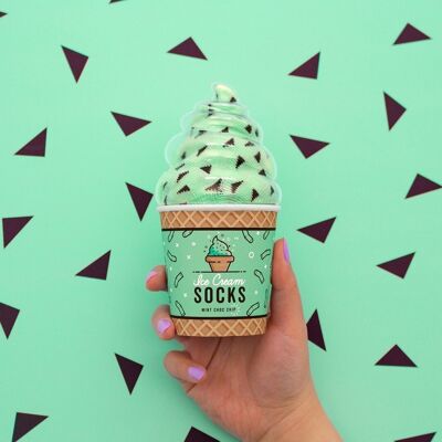 Mint Choc Chip Ice Cream Socken