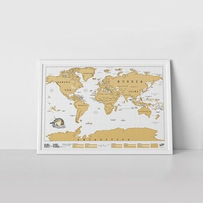 Large Original Scratch Map