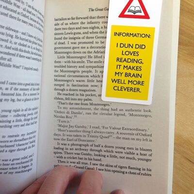 Brain More Cleverer Funny Magnetic Bookmark