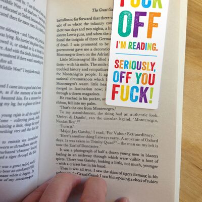 Fuck Off Im Reading Funny Magnetic Bookmark