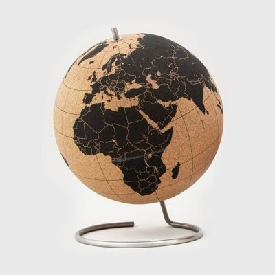 XL-Globus aus schwarzem Kork