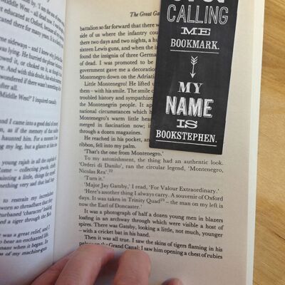 BookStephen Funny Magnetic Bookmark